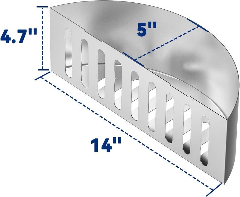 Skyflame 2 PCS Stainless Steel Charcoal Basket Holder, 2-IN-1 BBQ Grilling Accessories Compatible with Weber/Napoleon 22" / 26" Kettle Grill - Image 2